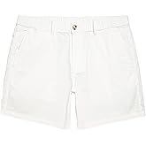 maamgic Men's Classic-fit 5.5" Cotton Casual Shorts Elastic Waistband with Multi-Pocket Daily Wear Walking Summer Outfit