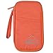 Hopsooken Travel Wallet & Passport Holder Organizer Rfid Blocking ID Card Pouch (Orange)