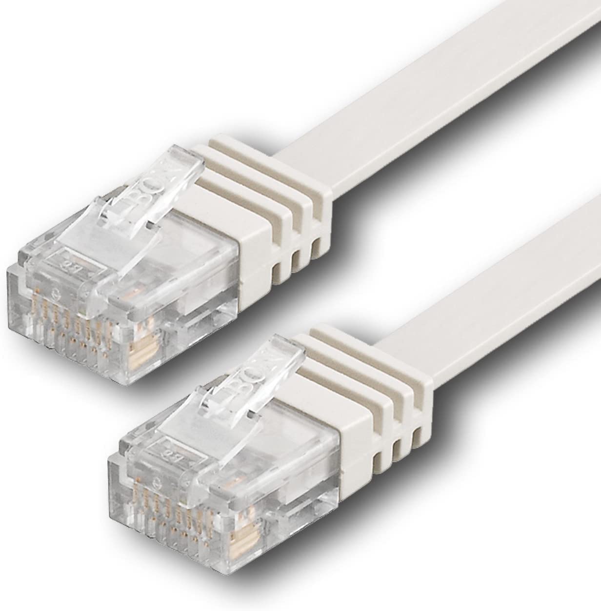 1aTTack.de CAT6 flat network patch cable with 2x RJ45 plugs 0.5m