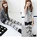 Comemall Womens Teen Girls Printed Leggings Tights Snowflakes Winterpants