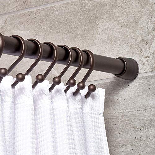 iDesign Cameo Metal Tension Rod, Adjustable Customizable Curtain Rod