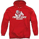 Fresno State University Official Bulldogs Logo Unisex Adult Pull-Over Hoodie
