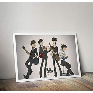 Poster The Beatles Anime Version Wall Art - Les Beatles, Paul McCartney, John Lennon, RIngo Starr, George Harrison Poster The Beatles Anime Version Wall Art – Image 4