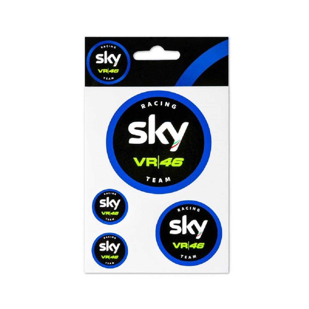 Vr46 Stickers Set Small SKY Racing Team Replica Race One Size,Multi,Unisex