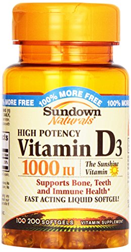 Sundown, Vitamin D-1000 Iu Softgels, 100 ct