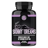 Angry Supplements Skinny Dreams, Night Time Sleep Aid for All-Natural Weight Loss, Restful Sleep w/Melatonin, Burn Fat Overnight, Suppress Appetite, Non-GMO Vegetarian Formula (1-Bottle (60 ct))