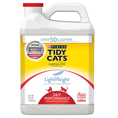 Purina Tidy Cats LightWeight 24/7 Performance for Multiple Cats Clumping Dust Free Cat Litter - (2) 8.5 lb. Jugs
