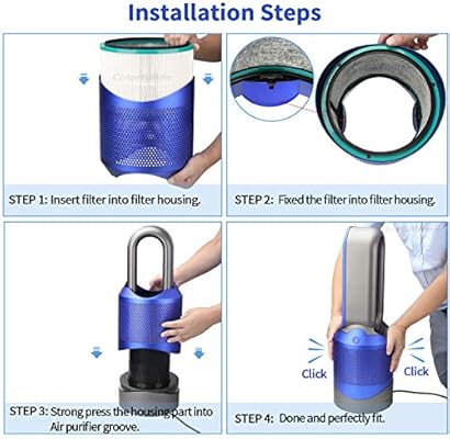 Air Purifier Filter Replacements For Dyson Hp01 Hp02 Dp01 Desk Purifiers Compare To Part 03 Compatible With Dyson Pure Hot Cool Link Air Purifier Filter Replacement Amazon Sg Home