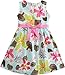 Sunny Fashion Girls Dress Blue Flower Print