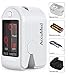 AccuMed® CMS-50DL Fingertip Pulse Oximeter Finger Pulse Blood Oxygen SpO2 Monitor w/Carrying case, Landyard Silicon Case & Battery (White)