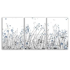 Lines Painting Wall Bedroom Living House x 3 Panels