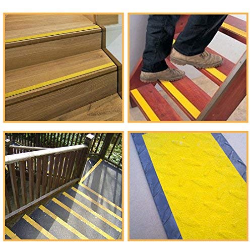EONBON Anti Slip Tape Yellow, 2 Inch x 32.8 Feet Anti Skid Safety Grit Non Slip Tape, Non Skid