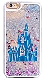 iPhone 7 , Dynamic Hard Case Glitter Bumper for Apple Clear Cover - Princess Blue Castle of Dreams