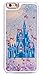iPhone 7 , Dynamic Hard Case Glitter Bumper for Apple Clear Cover - Princess Blue Castle of Dreams