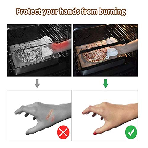 DZTZ Oven Rack Shields, Touch-Free Silicone Oven Edge Guards Heat Resistant Insulation Sleeve, Stove Toaster Ovens Edge Protector, Protect Against Burns and Scars (Red) - Thumbnail 3