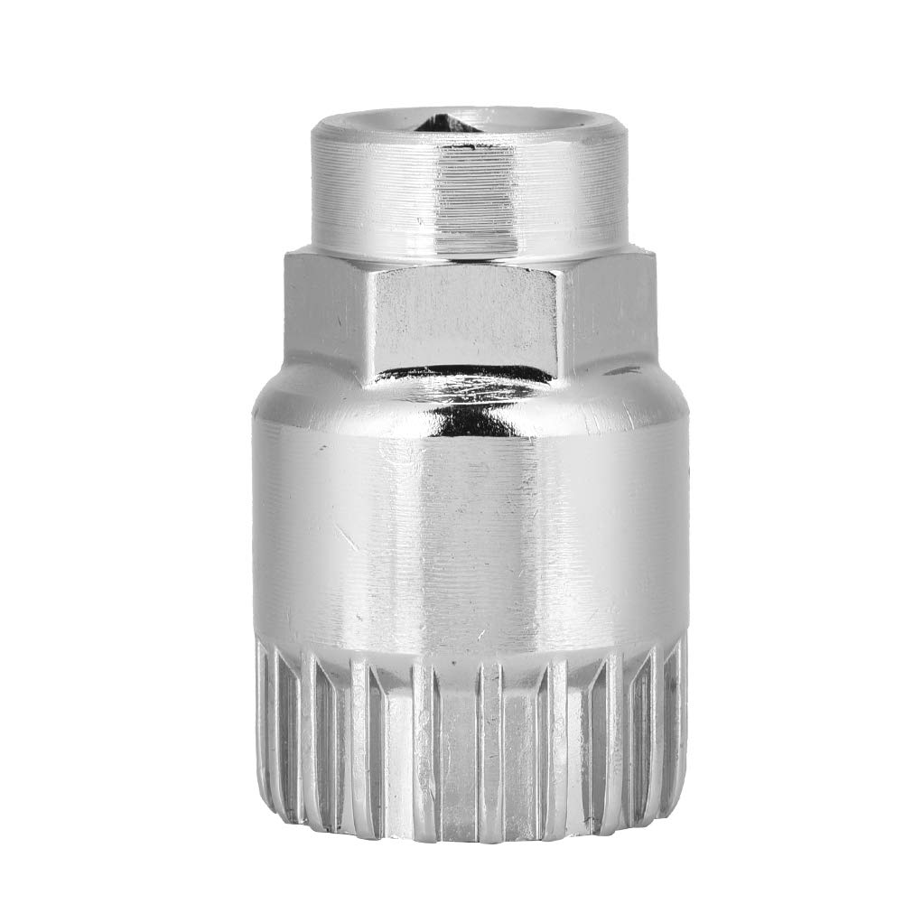 Bicycle Bottom Bracket Remover Tool, Crank Disassembly Tool for Mountain Bike Repair, 20 Teeth Square Hole