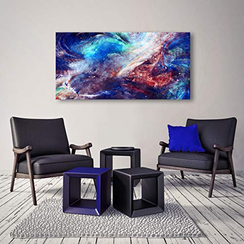 Abstract Canvas Wall Art Complex Color Composite Artworks Pictures Canvas Prints Wall Art Paintings Abstract Giclee Print Gallery Wrap Modern Home Decor for Living Room Bedroom Decoration - Thumbnail 3