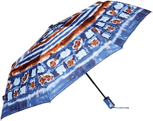Po Campo Rain Street Water Reflections Umbrella, Blue Ombre