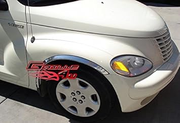 Amazon Com Aps 00 10 Chrysler Pt Cruiser Chrome Fender Trim Automotive