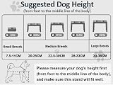 Aystkniet Raised Dog Bowls 5 Height Adjustable Stainless Steel Dual Bowls view 7