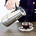 2-Cup Stovetop Espresso Moka Coffee Maker Pot - Best Polished Stainless Steel Coffee Percolator with Permanent Filter and Heat Resistant Handle - Ideal to Brew Coffee in Your Home Kitchen and Office