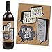 Thank You - Thank You Gift for Women - Wine Bottle Label Stickers - Set of 4