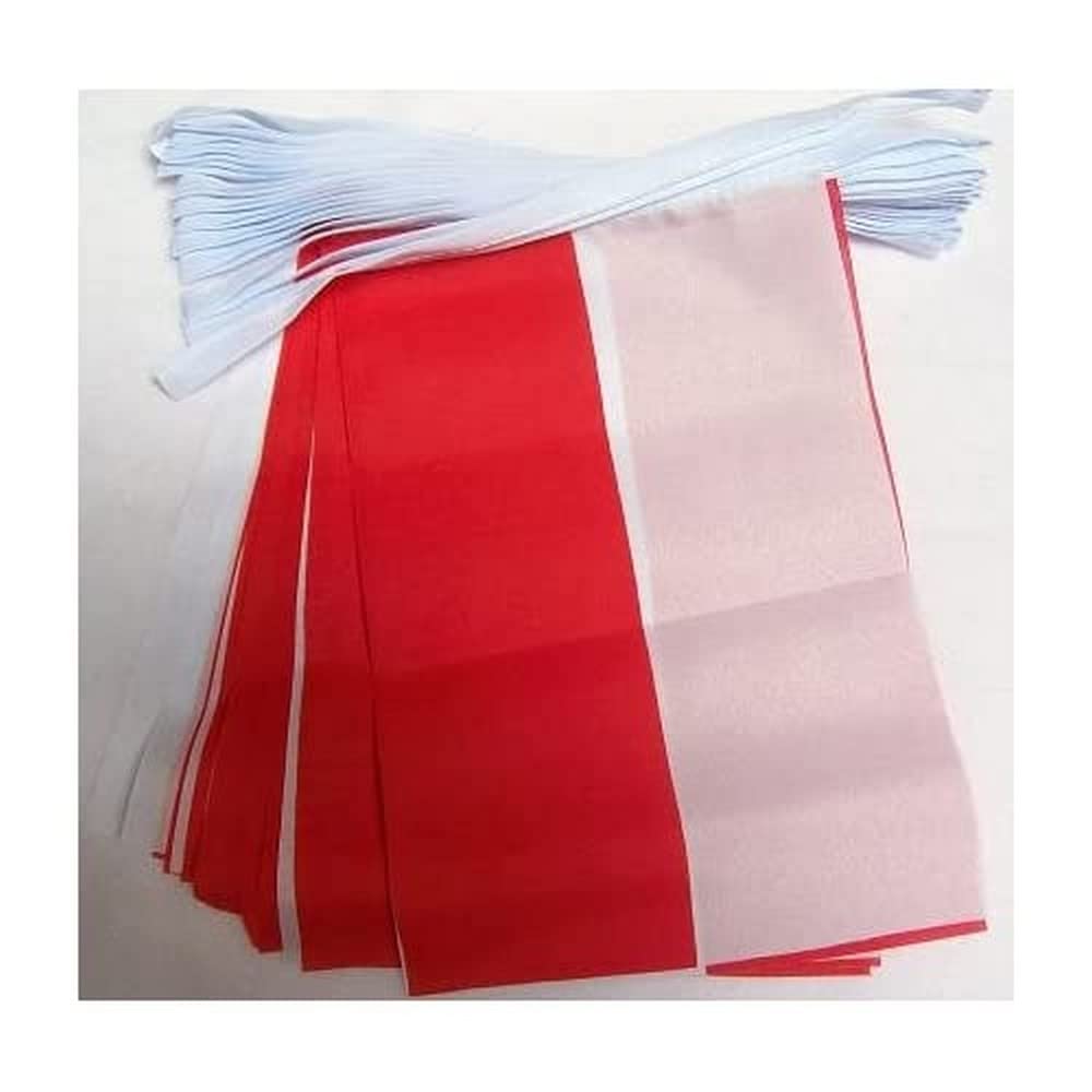 AZ FLAG Alsace Rot un Wiss Bunting Flag, 20 Ft Garland 20 Small Alsace Flags 8'' x 6'', 100% Polyester String Pennant, 6 meters — image 1
