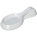 Le Creuset Stoneware Spoon Rest, 10", White