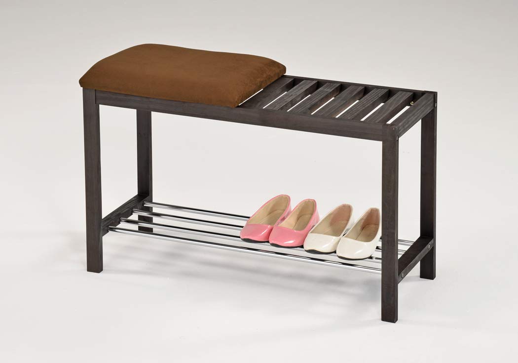 Best Black Chocolate Micro Fabric Shoe Rack Storage