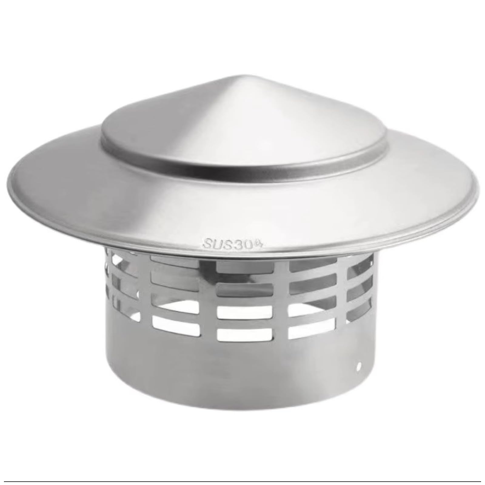Photo 1 of Chimney Cap 6.3 Inch Roof Vent Rain Caps DUSUYO Stainless Steel Round Chimney Spark Arrestor Exterior Stove Pipe Topper for Vent Flue Family Kitchen Cooking