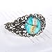 LUREME Vintage Jewelry Time Gem Series Antique Bronze Hollowed Flower with Dragonfly Cuff Bangle Bracelet for Women Girls (06001816-parent) (Dragonfly)