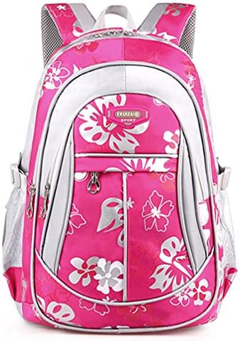 Macbag School Backpack Bookbag Durable Camping Backpack for Boys and Girls (Red 4)