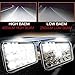 (4pcs) Dot approved 4x6 inch LED Headlights Rectangular Replace H4651 H4652 H4656 H4666 H6545 for Peterbil 379 Kenworth T600 T800 W900 Freightinger Ford Probe Chevrolet Oldsmobile Cutlass