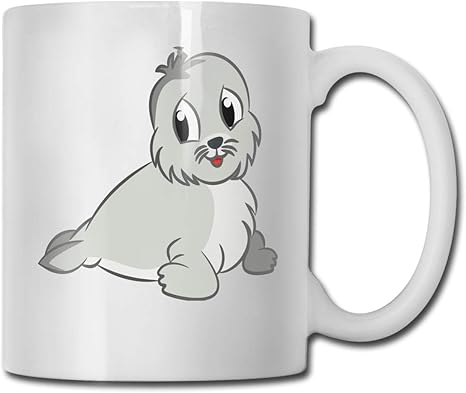 Amazon Co Jp かわいい赤ちゃんアザラシマグカップ ティーカップ コーヒーカップ フルーツカップ ドリンクカップ 男性と女性 最高の贈り物 美しくスタイリッシュ 330ml セラミックス ホーム ホーム オフィス 白 ホーム キッチン