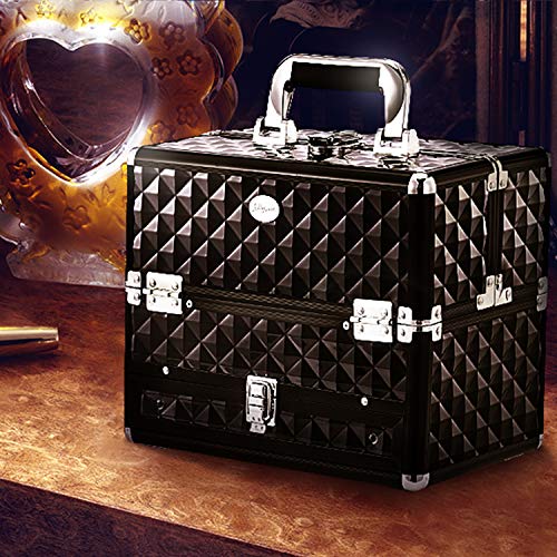 Joligrace Makeup Train Cases Professional Travel Makeup Cosmetic