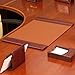Dacasso Leather Desk Pad with Side Rails - Luxury Leather Desk Blotter for Writing - Executive Desk Surface Protector - (Mocha, 22 x 14)