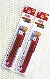 Pilot Frixion Ball Slim Gel Ink Pen Refill-0.38mm-red-pack of 3x2pack