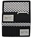 Kenneth Cole Reaction Womens Saffiano Clutch Wallet Trifold W Coin Purse (BLACK PRINT)
