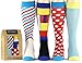 DapperGanger Men Socks Colorful Happy Funny Crazy Fun Dress Cool Barber Pack Set
