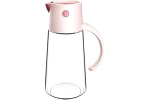 SundiooK Automatic Oil Dispenser Bottle 550/650ml with Stainless Steel Nozzle for Olive Oil, Soy Sauce, Vinegar - Kitchen Sea