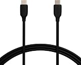 Amazon Basics USB-C to USB-C 2.0 Cable 60W 480Mbps 6ft USB-IF Certified Black view 1