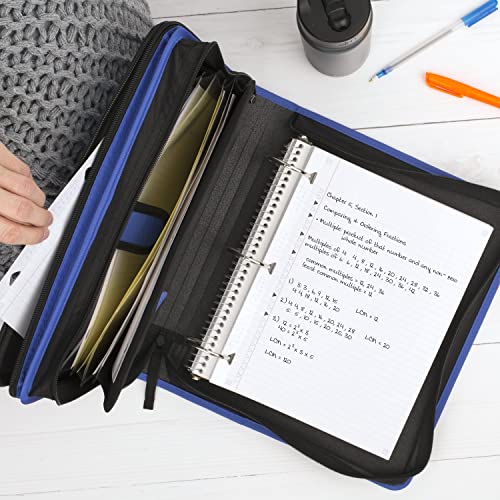 Five Star Zipper Binder, 2 Inch 3Ring Binder, 6Pocket Expanding File