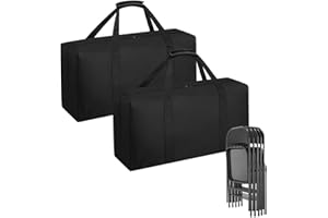 QYILUARE Heavy Duty Folding Chair Storage Bag,Large Waterproof Carry Bag for Metal,Wooden and Plastic Chairs,with Sturdy Handle (39" L x 12" W x 20" H)