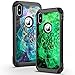 BENTOBEN iPhone X Case, iPhone Xs Case Slim Shockproof 2 in 1 Hard PC Soft Bumper Dual Layer Hybrid Luminous Noctilucent Protective Phone Cases Cover for iPhone X/XS 5.8 inch, Mandala in Galaxy