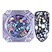 BORN PRETTY 1.5g holographic Silver Nail Flakies Mixed Size Round Nail Sequins Glitter Paillette Laser Silver