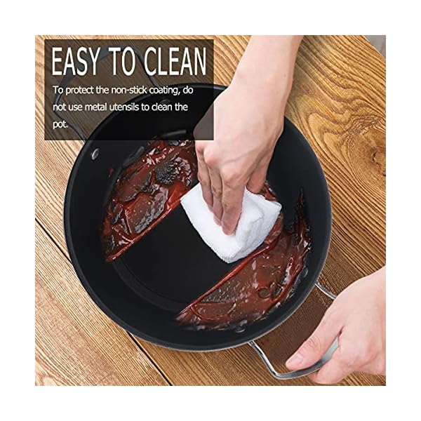 YIJIA-Cooking-Pot-Stock-Pots-Casserole-Dish-Non-Stick-Cookware-Large-Soup-Pan-with-Glass-Lid-9-inch-23cm YIJIA Cooking Pot Stock Pots Casserole Dish Non Stick Cookware Large Soup Pan with Glass Lid 9 inch (23cm)