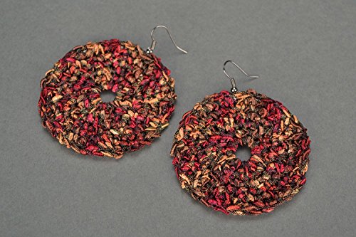 Round Crochet Earrings