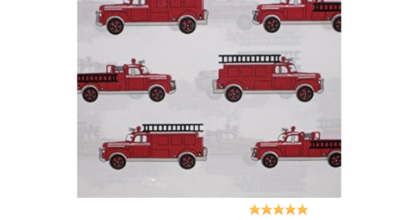 fire truck sheet set