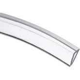 uxcell Clear Edge Trim 9.8Ft U Channel Edges Guards Fits 1/32"-3/32" | Silicone Edge Protector for Car Doors Sheet Metal Parts(1/4" W x 3/8" H)