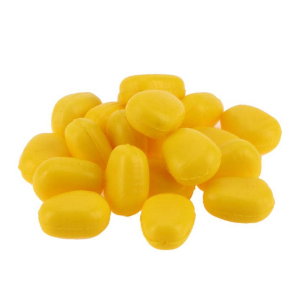 NEWSHOT Large Pop Up Yellow Corn 20 pieces Imitation SweetCorn Carp Bait For Carp Fishing Rigs